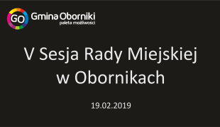 V sesja Rady Miejskiej w Obornikach